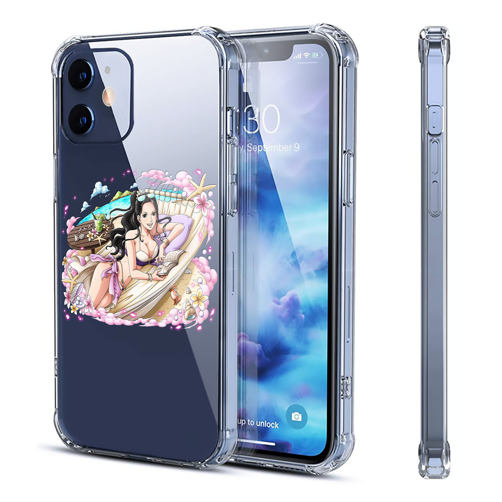 （画像用） ワンピース ニコ・ロビン ONE PIECE Nico Robin 【iPhone 12シリーズ対応】透明スマホケース（クリアソフトケース）